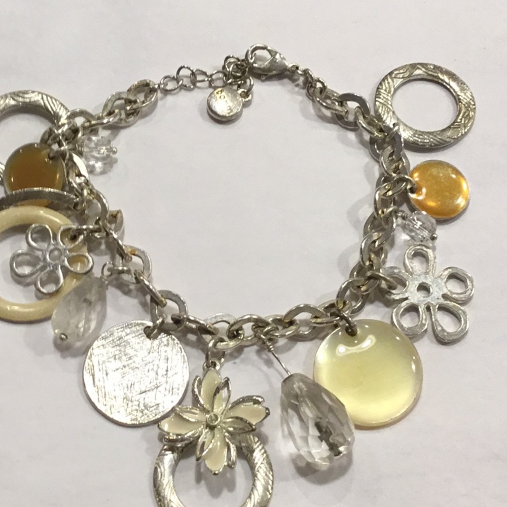 **3 for $15** Bohm silver floral bracelet - Picture 4 of 4